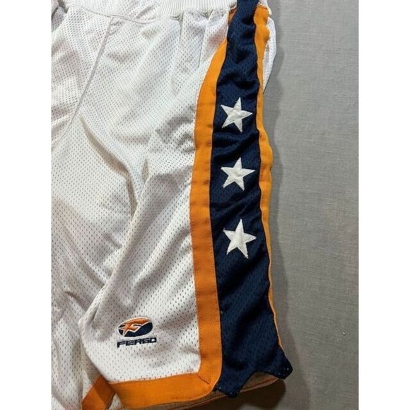 Vintage Fergo Shorts Mens‎ XL White Jersey Drawstring Pull On Basketball Men. - Picture 4 of 9